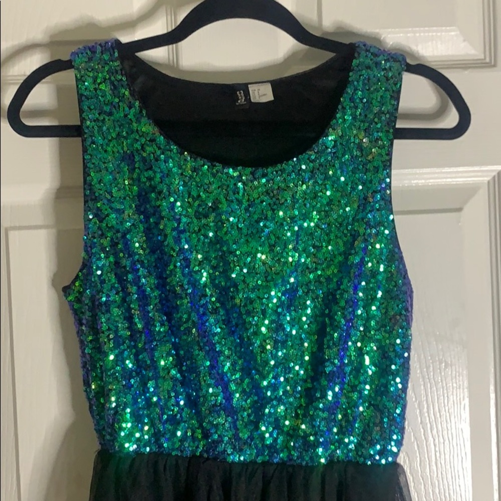 H&M dress with sequined & tulle